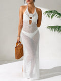 Style V-Neck Fitted Backless s Beach Cover-Up for Women