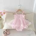 Baby Clothes Girl's Summer Outfit Sweet Princess Romper Dress Stylish Strapless One-Year-Old Summer