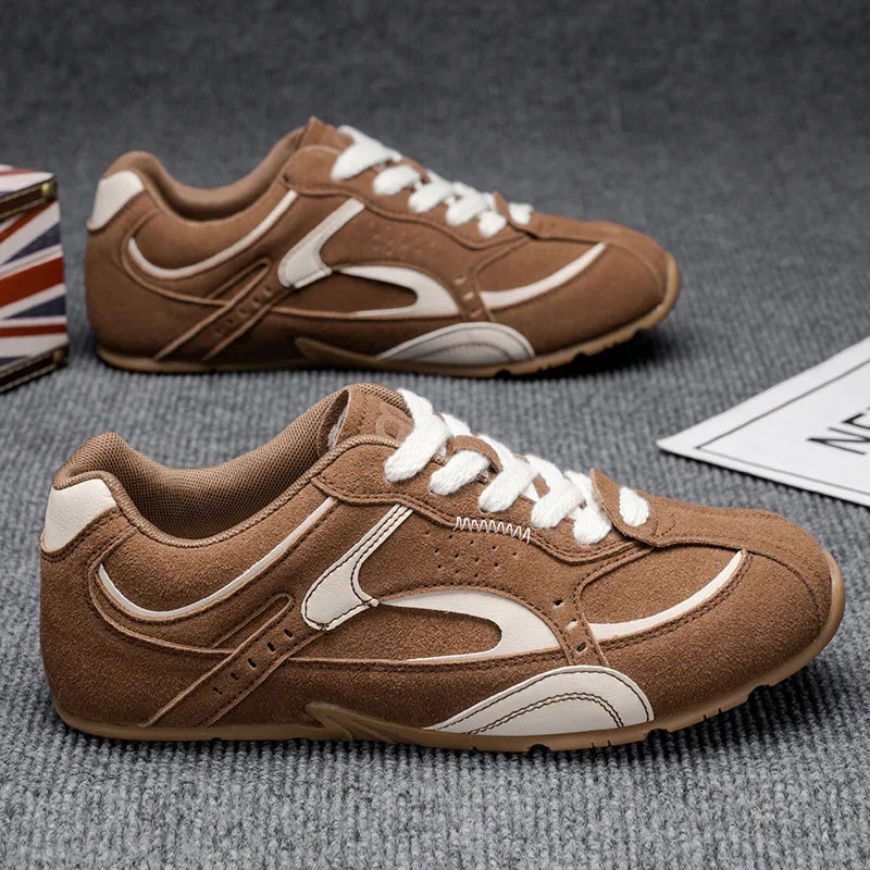 2026 Spring New Vintage German Training Shoes Versatile Flat White Casual Shoes Lightweight Sneakers Men's Shoes