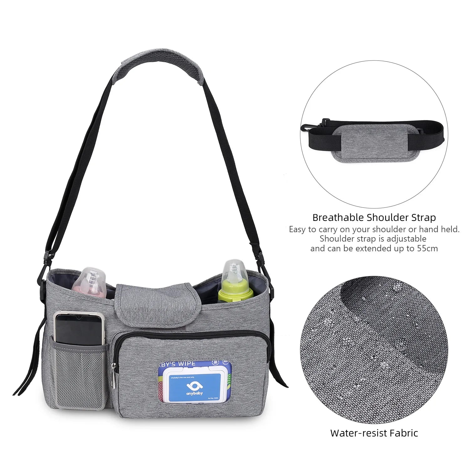 Baby Stroller Bag Mother Baby Travel Outdoor Storage Single-Shoulder for Waterproof Super Lightweight Functional