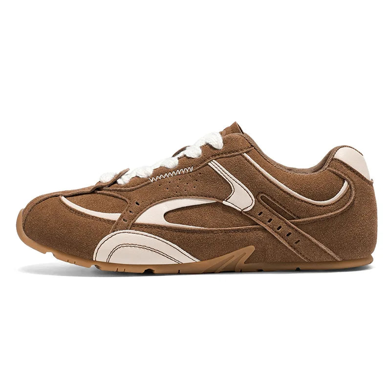 2026 Spring New Vintage German Training Shoes Versatile Flat White Casual Shoes Lightweight Sneakers Men's Shoes