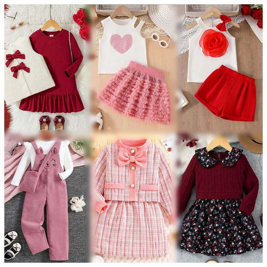 Wholesale Mixed Age Kids Clothing Clearance Sale Fashion Children's Clothing Apparel Stock Random Delivery