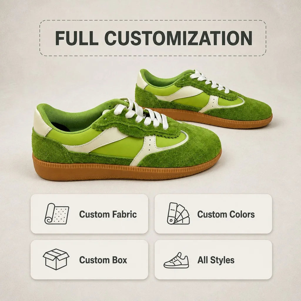 Birotzxiues Women Retro Suede Low Cut Trainers Gum Sole Lace Up Casual Blush Pink Forest Green Comfortable EUR Size 36-44