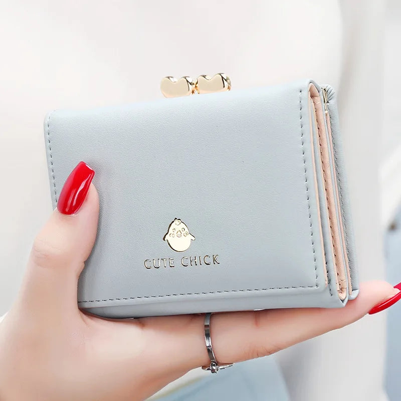 Candy Color Bow Mini Wallet