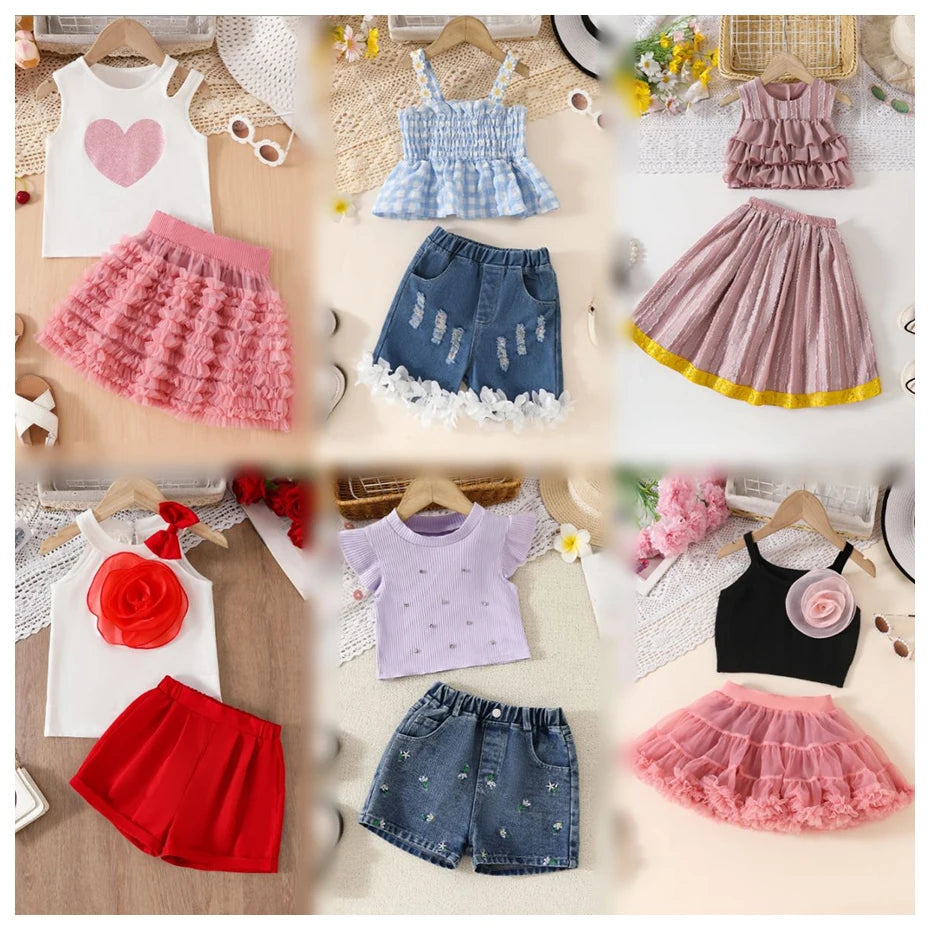 Wholesale Mixed Age Kids Clothing Clearance Sale Fashion Children's Clothing Apparel Stock Random Delivery