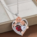 To My Love Eternal Necklaces Double Layered Heart I Love You for Forever Necklace for Women Gilrfriend Wife Valentine's Day Gift