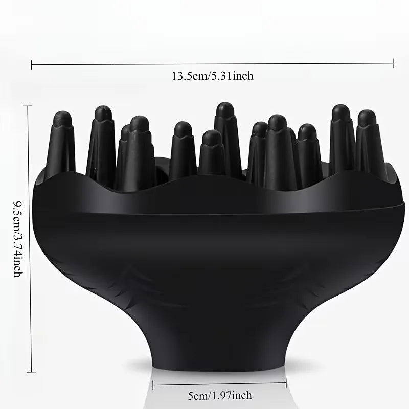 Reusable Wavy Styling Nozzle, 2-in-1 Concentrator & Diffuser Hair Dryer Attachment, Curling Styling Tool, Must-Have for Daily Ho