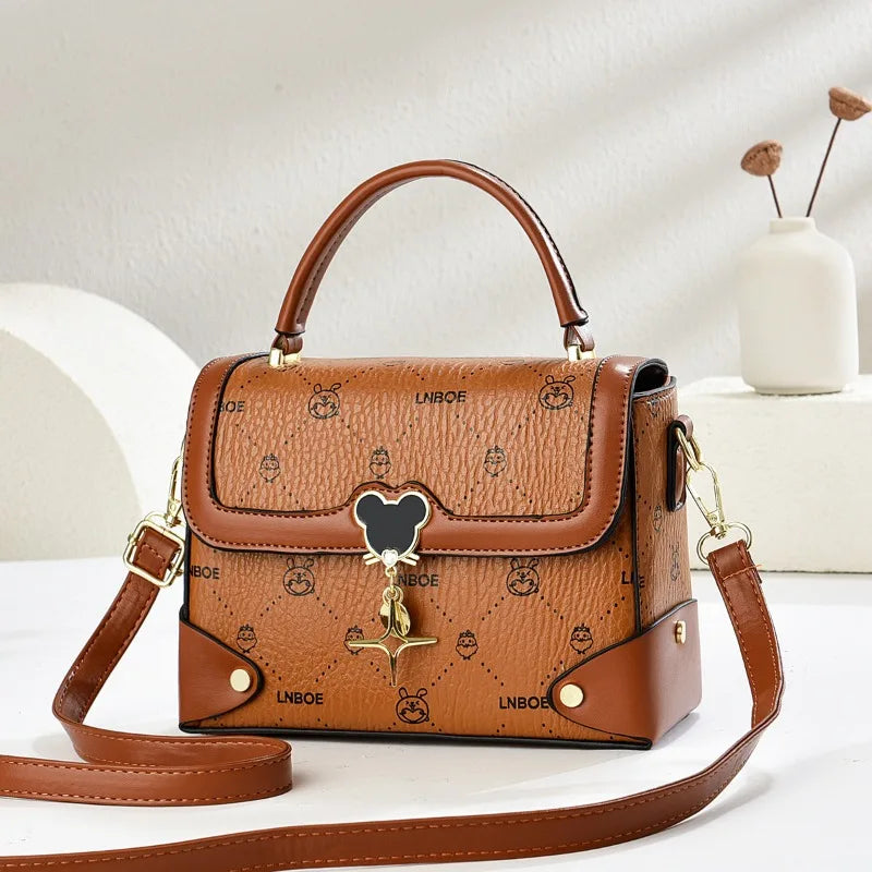 Classic Designer Shoulder Bag for Women Luxury Pu Leather Crossbody Handbags Ladies Tote Purse Elegant Fashion Small Square Bag
