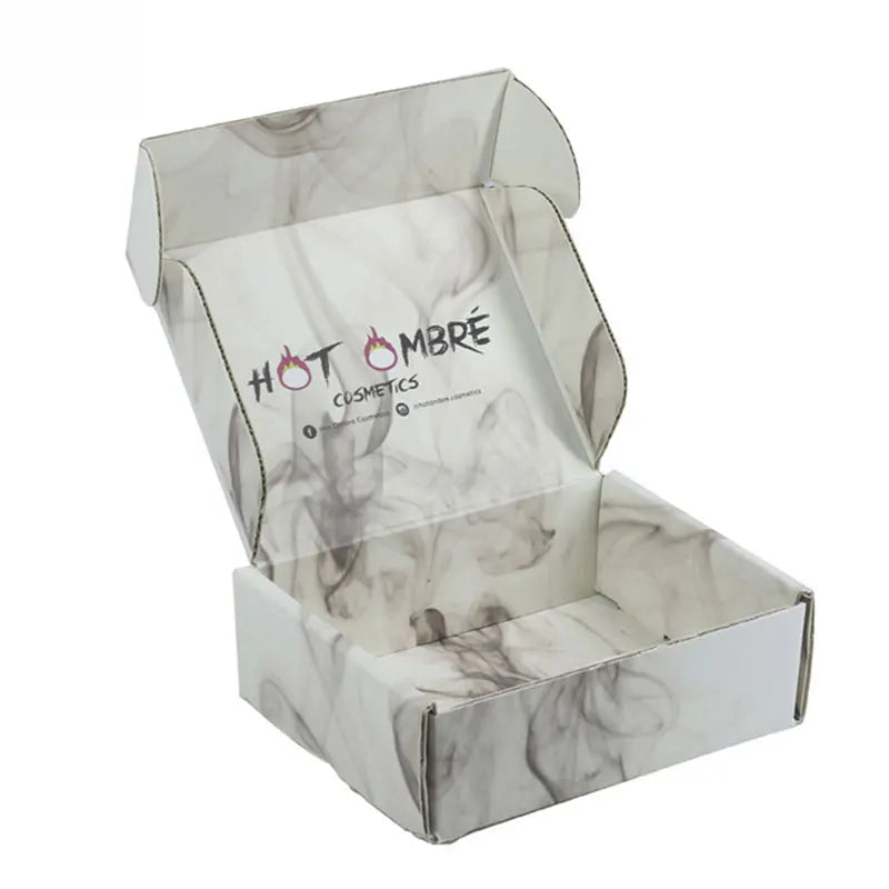 5pcs Print Gift Box Logo Cosmetics Shirt Wig Gift Box Wedding Party Paper Box Folding Clothing Custom Airplane Box Packing Logo