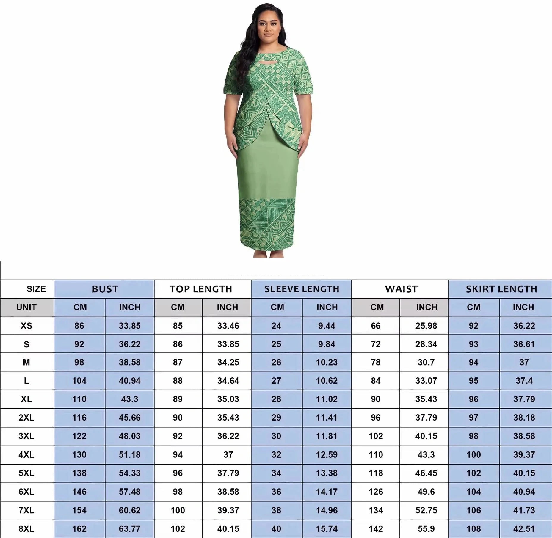 High-Quality Polynesian Island Ethnic Style Round-Neck Dress For Women From Tonga And Fiji Puletasi Elegant Dress Custom Made