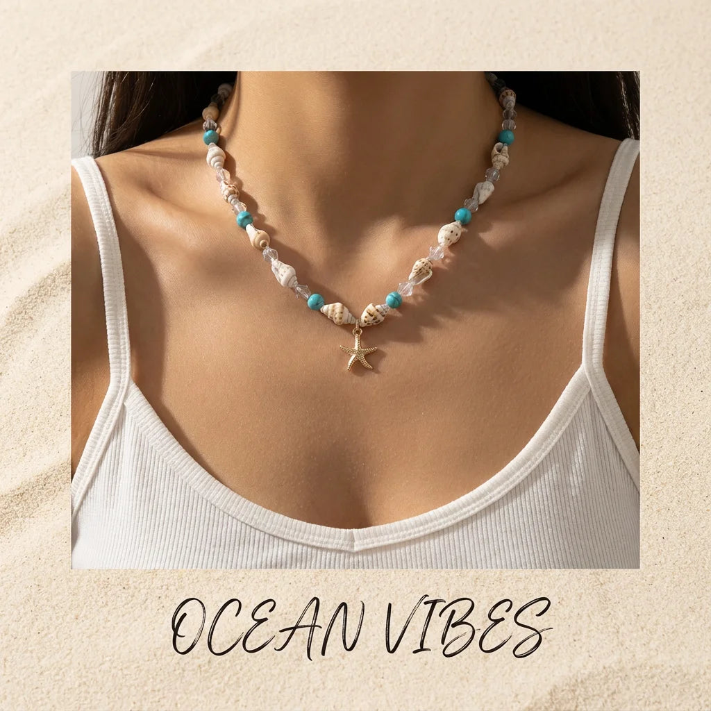Cowrie Shell Choker Necklace