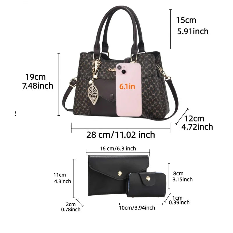 high-end textured large-capacity commuter tote bags, luxury women's bag series with color-blocking crossbody bags