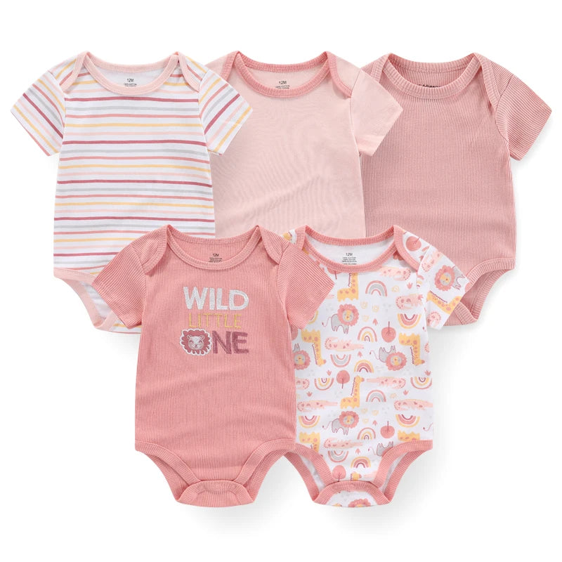 Mini Blooms Newborn Bodysuit Set (5-Piece)
