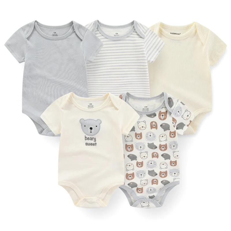 Mini Blooms Newborn Bodysuit Set (5-Piece)