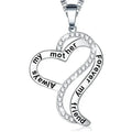 European and American Love Zircon Shining Pendant Silver Necklace Women's Declaration Anniversary Party Jewelry Wholesale