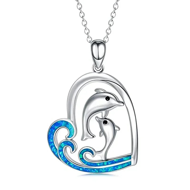 European and American Love Zircon Shining Pendant Silver Necklace Women's Declaration Anniversary Party Jewelry Wholesale