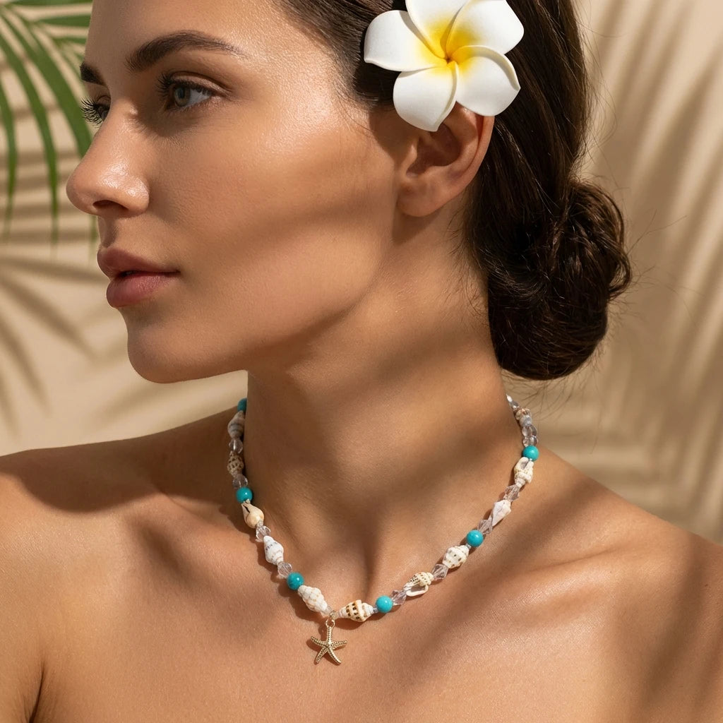 Cowrie Shell Choker Necklace