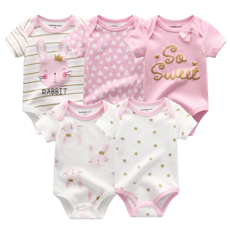 Mini Blooms Newborn Bodysuit Set (5-Piece)