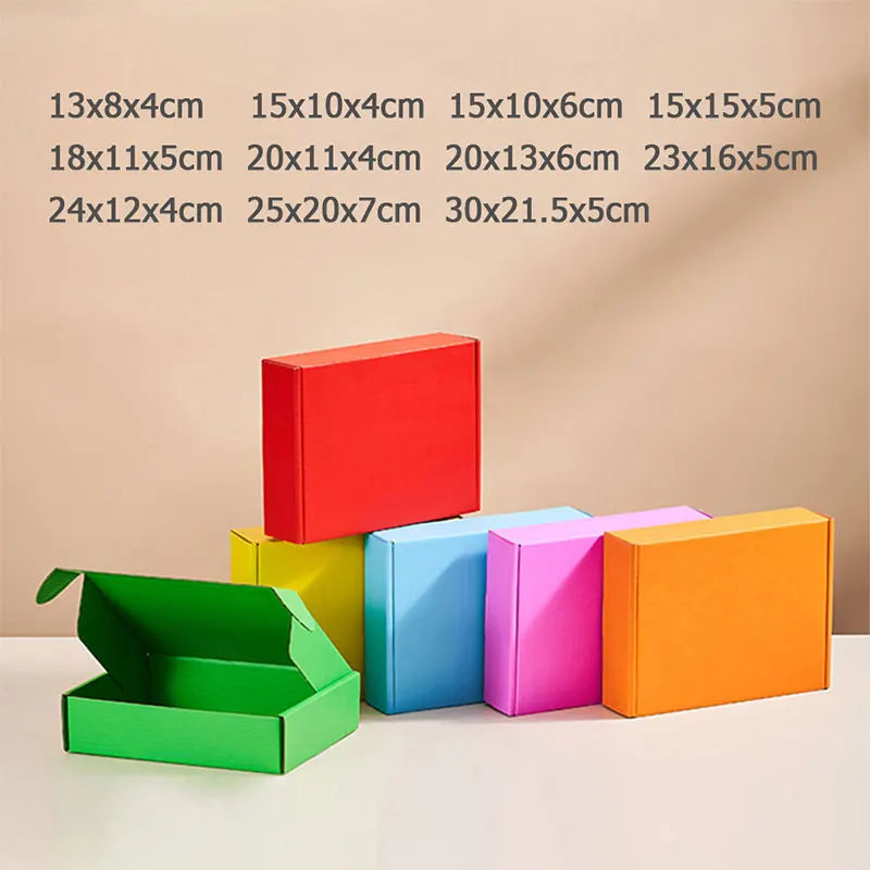 5pcs Extra Hard Airplane Box Cosmetics Shirt Wig Gift Box Wedding Party Paper Box Folding Clothing Box Gift Box Packing