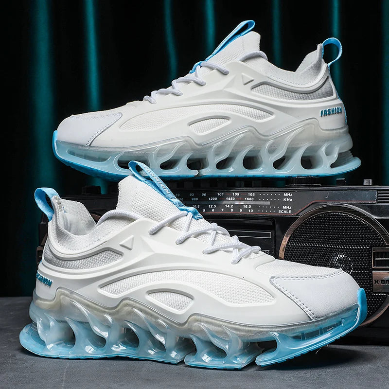 Luxury Men's Sneakers Casual Breathable Trainer Race Fashion Loafers Running Shoes for Male Tenis