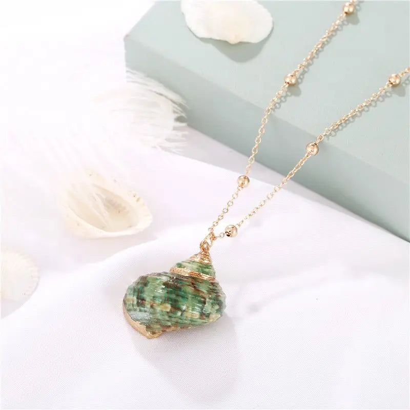 Ocean Shell Pendant Necklace