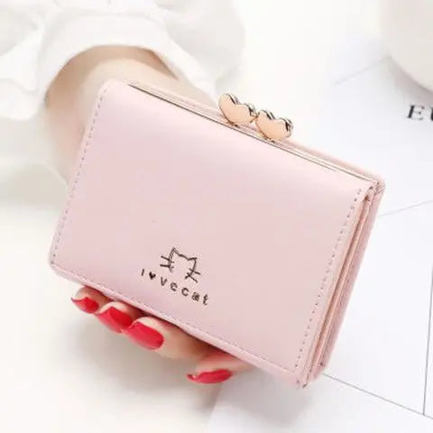 Mini Women Wallet Small animals heart Short Women's Wallet Card Holder Girls Woman Fashion Lady Coin Purse for Female Clutch Bag