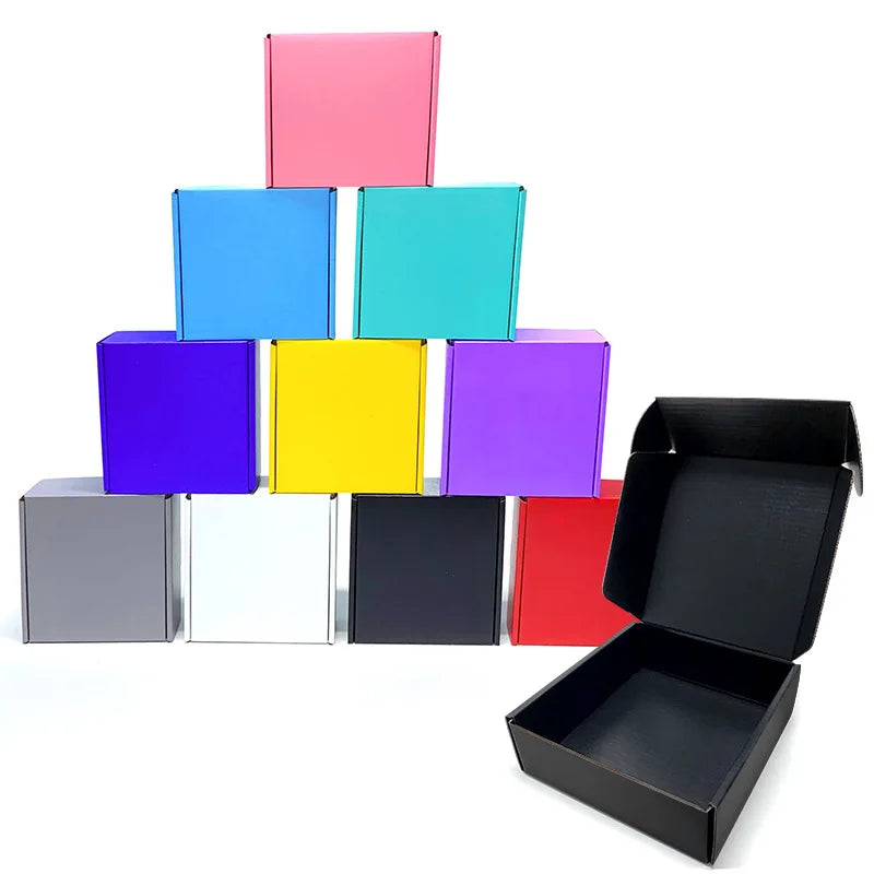 5pcs Extra Hard Airplane Box Cosmetics Shirt Wig Gift Box Wedding Party Paper Box Folding Clothing Box Gift Box Packing