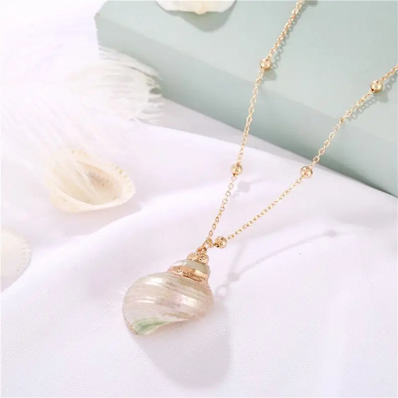 Ocean Shell Pendant Necklace