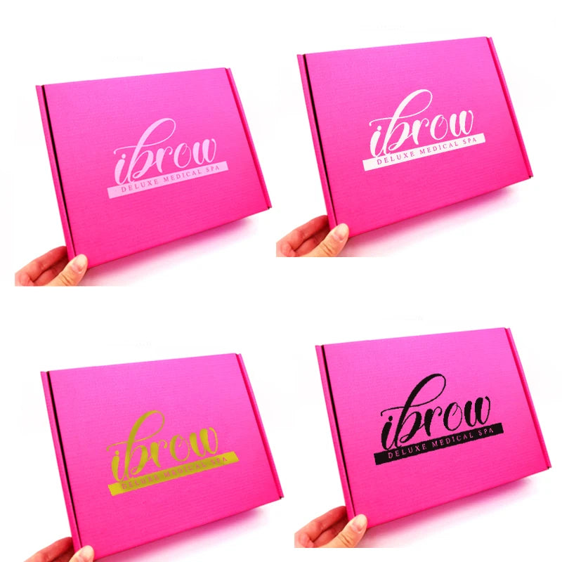 Pink Gift Box with Customized Logo,3-Layer Corrugated Box,Storage Display Carton,Supports Size Printing Logo,Festival Party,10Pc