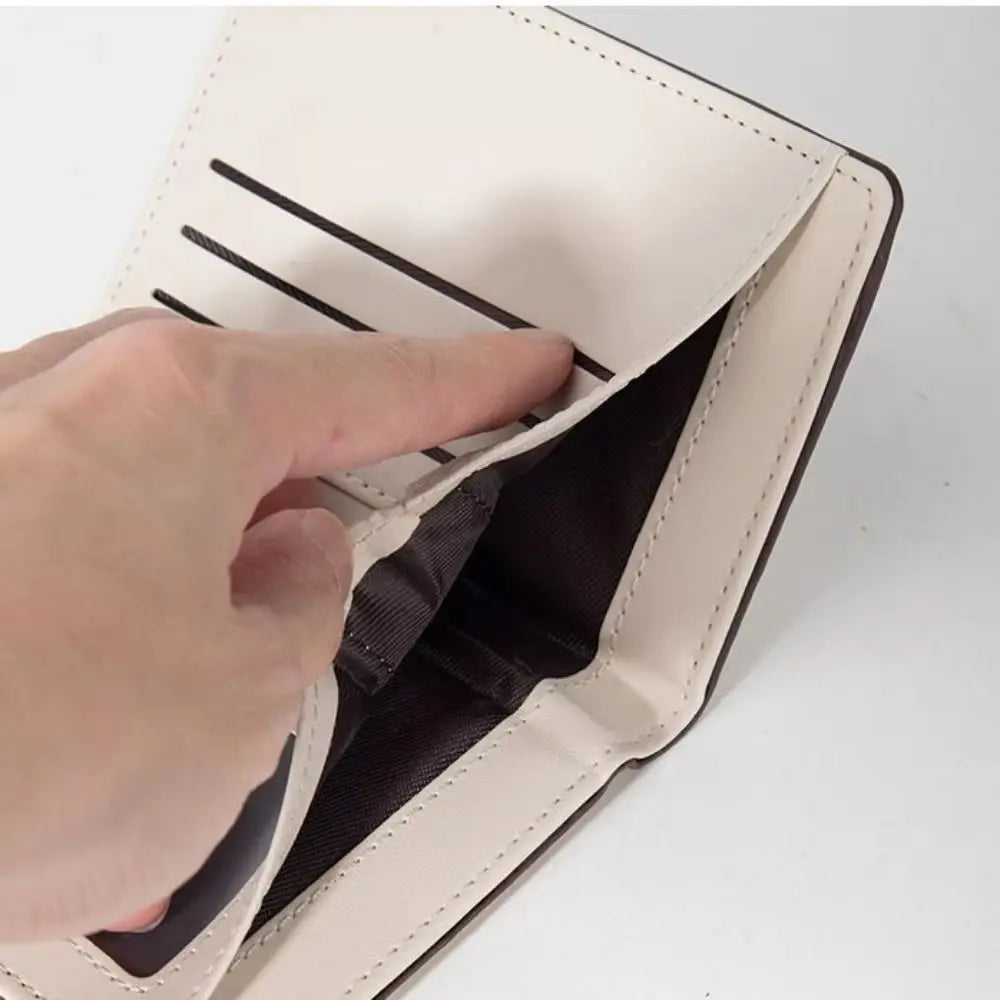 Fashion PU Leather Women Short Wallet Multi-Cards Small Flowers Coin Purse Zipper Hasp Slim Small Wallet Women