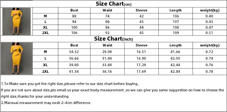 Church Dresses for Women 2025 Elegant Ladies Office Wear Casual Dress Long Sleeve Knee Length Solid Bodycon Peplum Pencil Dress