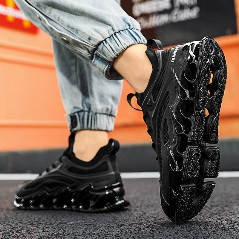 Luxury Men's Sneakers Casual Breathable Trainer Race Fashion Loafers Running Shoes for Male Tenis