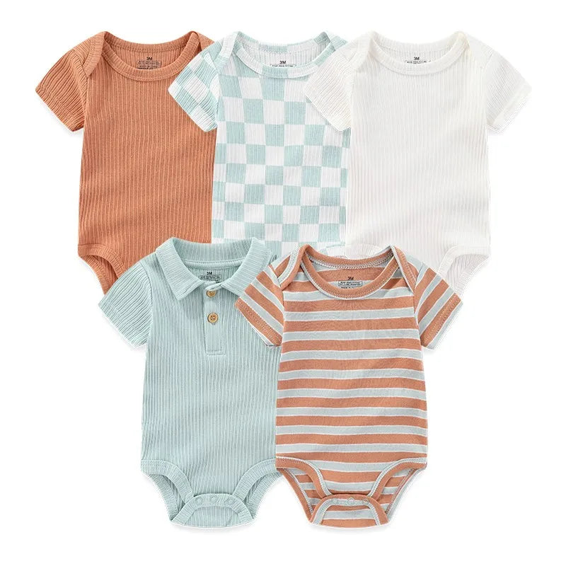 Mini Blooms Newborn Bodysuit Set (5-Piece)