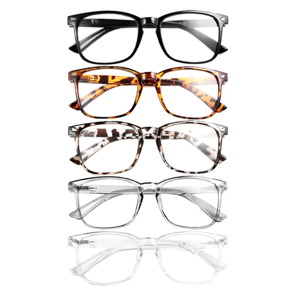 1/2/3/4/5PCS Elegant Simple and Stylish Geometric Glasses with Transparent Lenses Suitable for Daily Use