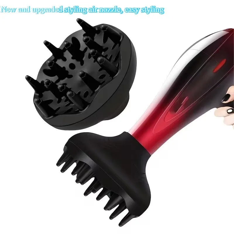 Reusable Wavy Styling Nozzle, 2-in-1 Concentrator & Diffuser Hair Dryer Attachment, Curling Styling Tool, Must-Have for Daily Ho