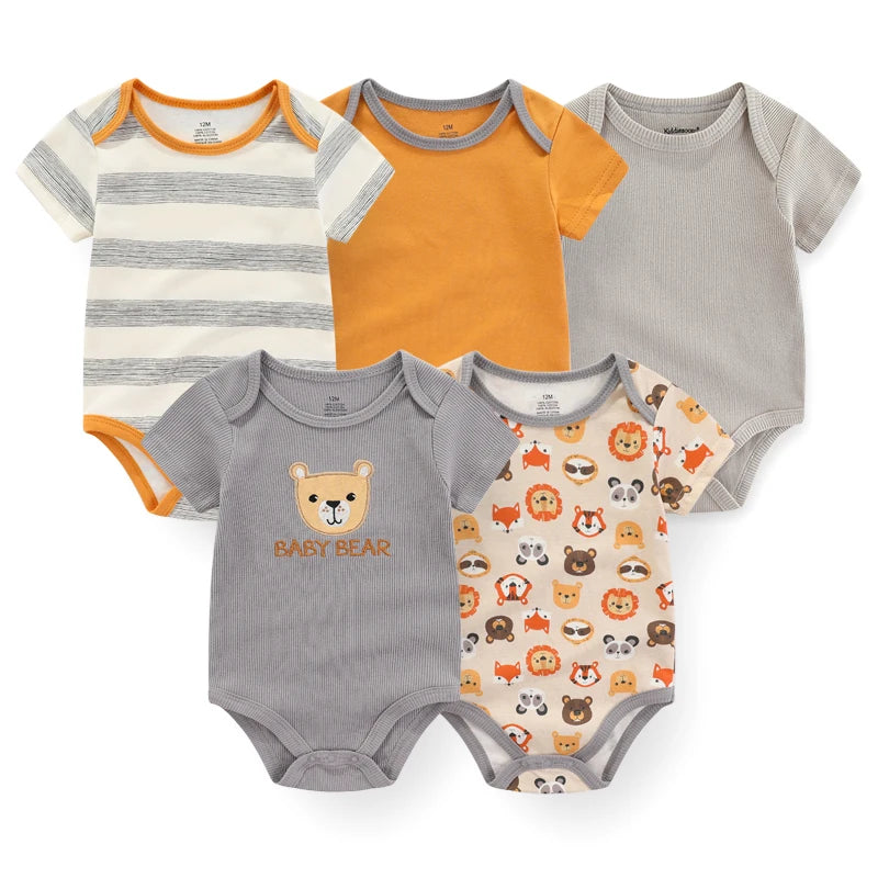 Mini Blooms Newborn Bodysuit Set (5-Piece)