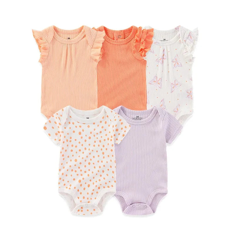 Mini Blooms Newborn Bodysuit Set (5-Piece)