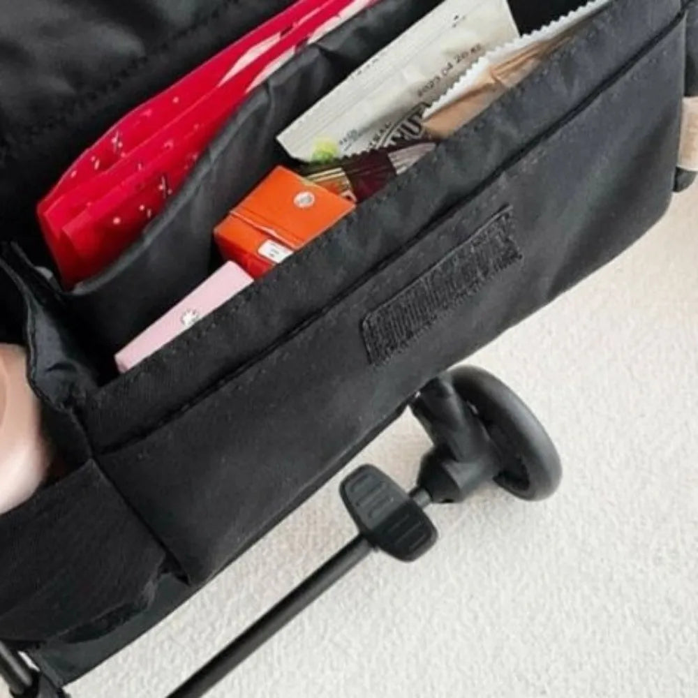 Cartoon Stroller Organizer Bag Cloth Multi Pocket Pram Storage Bag Bear Diaper Bottle Baby Stroller Bag