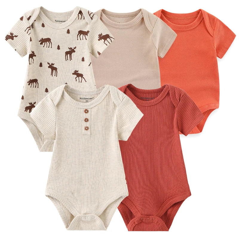 Mini Blooms Newborn Bodysuit Set (5-Piece)