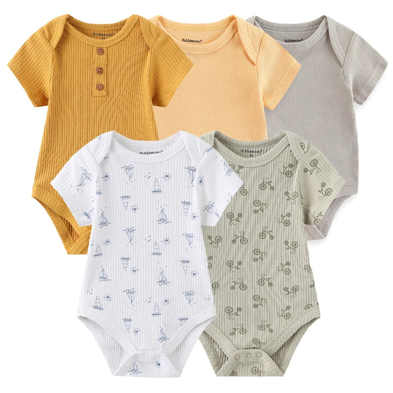 Mini Blooms Newborn Bodysuit Set (5-Piece)