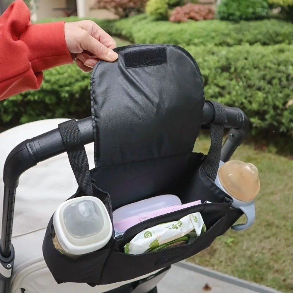 Cartoon Stroller Organizer Bag Cloth Multi Pocket Pram Storage Bag Bear Diaper Bottle Baby Stroller Bag