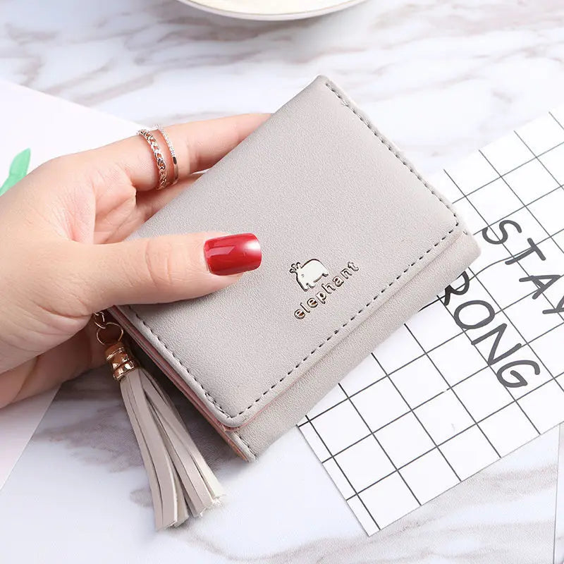 Mini Women Wallet Small animals heart Short Women's Wallet Card Holder Girls Woman Fashion Lady Coin Purse for Female Clutch Bag