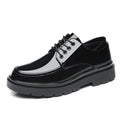 Patent Shoes Men Work Shoes Thick bottom Dress Shoes Fashion Boots