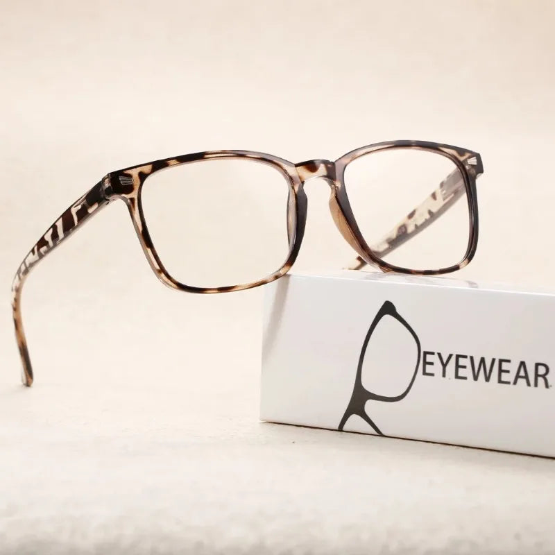 1/2/3/4/5PCS Elegant Simple and Stylish Geometric Glasses with Transparent Lenses Suitable for Daily Use