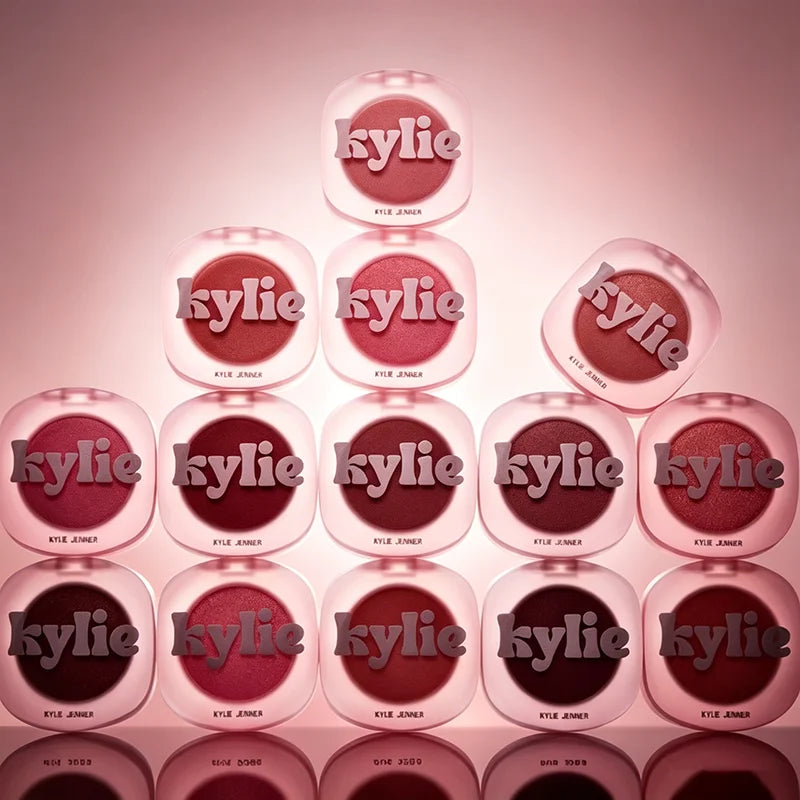 Kylie Hybrid Kissed Power Lip and Cheek Glow Balm Gloss Drip Cream Peach Pink Blusher Lasting Brighten Facial Rouge Cosmetics