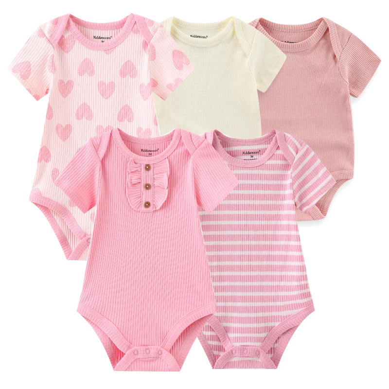 Mini Blooms Newborn Bodysuit Set (5-Piece)