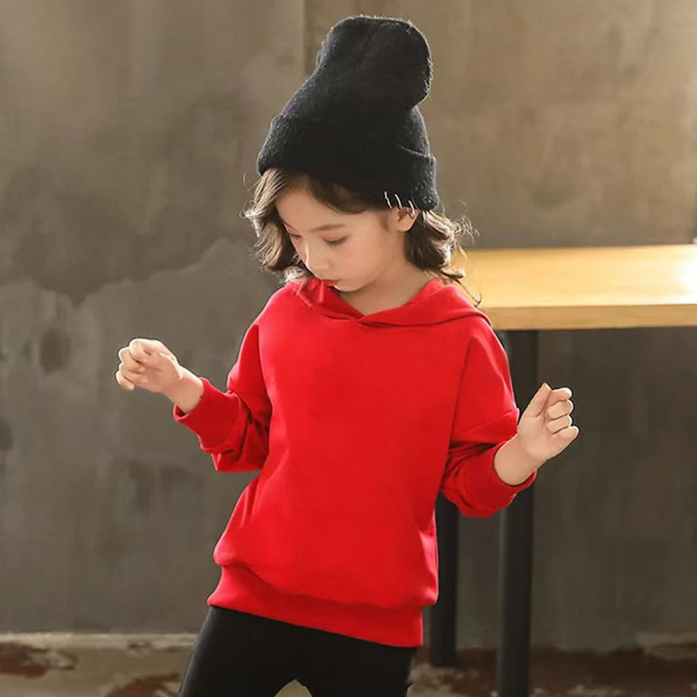 Bow Girl Pink Red Children's Hoodies Coat Top+Pants Suit Black Toddler Leisure Print Comfortable Fabric Clothing