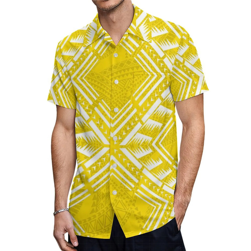 Polynesian Custom Couple Clothing Autumn Long Sleeve New Women'S Dress Hawaii Men'S Formal Shirt 2-Piece Set 2025 New