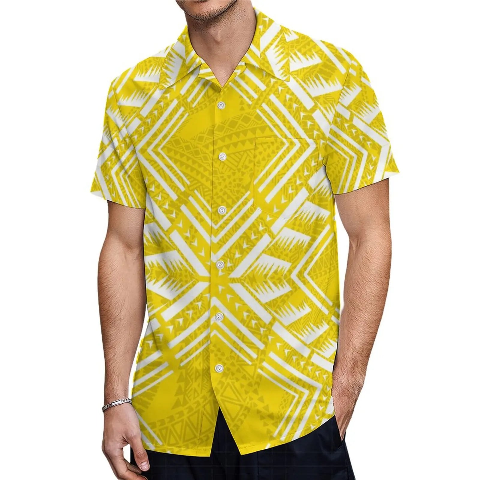 Polynesian Custom Couple Clothing Autumn Long Sleeve New Women'S Dress Hawaii Men'S Formal Shirt 2-Piece Set 2025 New