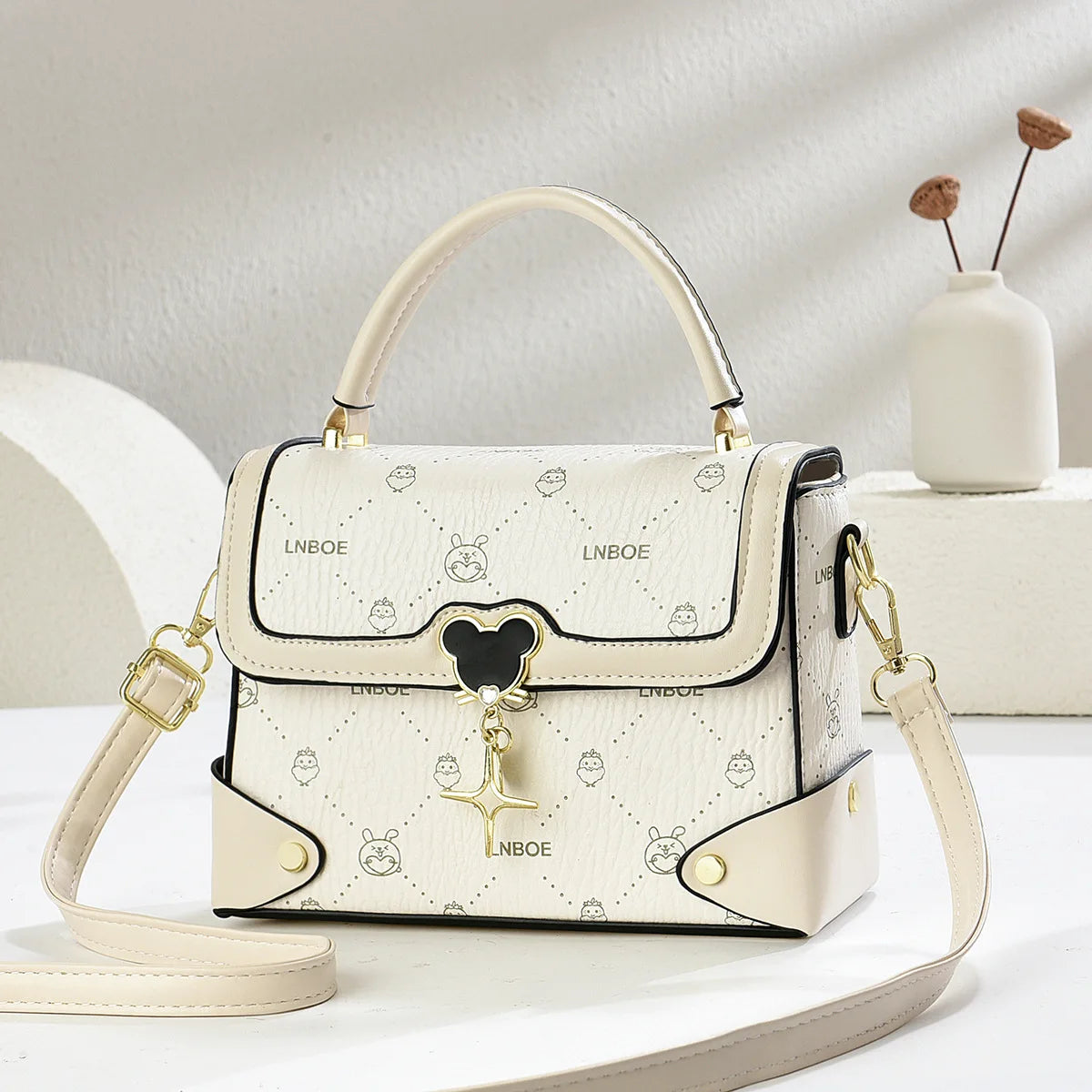 Classic Designer Shoulder Bag for Women Luxury Pu Leather Crossbody Handbags Ladies Tote Purse Elegant Fashion Small Square Bag